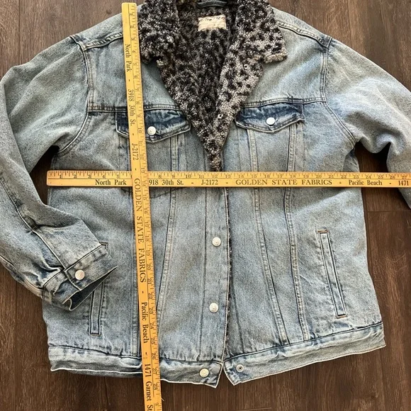 We the Free “Wild Ones” Sherpa-lined Trucker Jacket - Picture 3 of 6